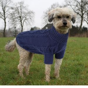 NWT Queenmore Small Dog Pullover Sweater, Cold Weather Cable Knitwear, 